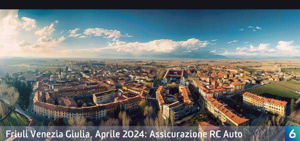 Osservatorio Prezzi Assicurazione Auto in Friuli Venezia Giulia in Aprile 2024