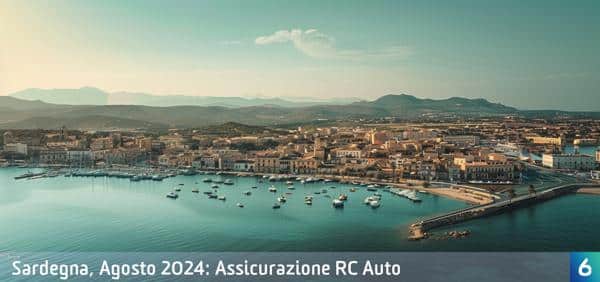 Osservatorio Prezzi Assicurazione Auto in Sardegna in Agosto 2024