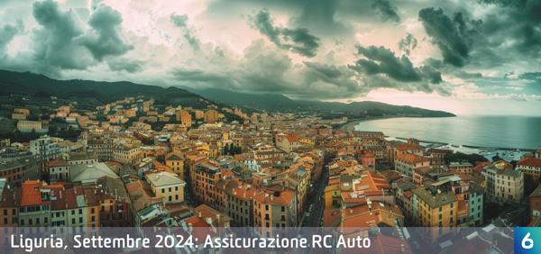Osservatorio Prezzi Assicurazione Auto in Liguria in Settembre 2024