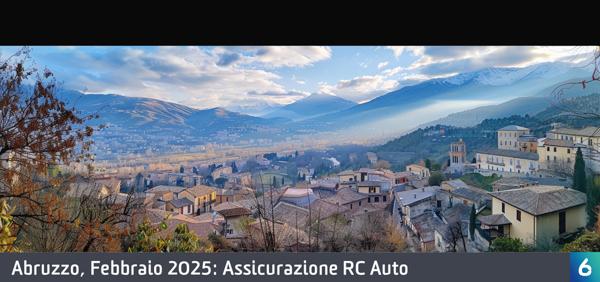 Osservatorio Prezzi Assicurazione Auto in Abruzzo in Febbraio 2025