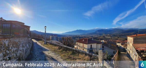 Osservatorio Prezzi Assicurazione Auto in Campania in Febbraio 2025