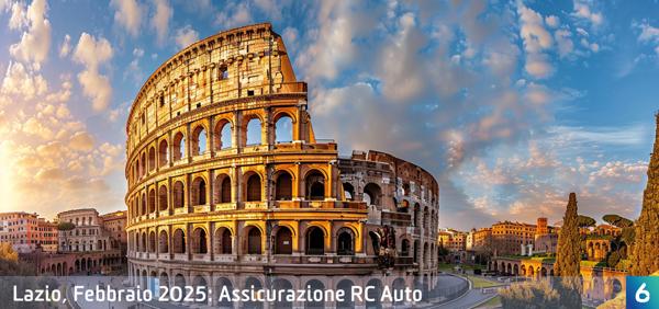Osservatorio Prezzi Assicurazione Auto nel Lazio in Febbraio 2025
