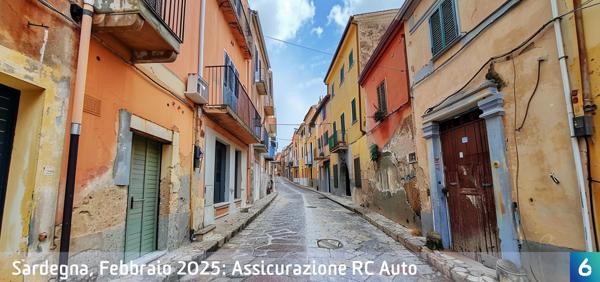 Osservatorio Prezzi Assicurazione Auto in Sardegna in Febbraio 2025
