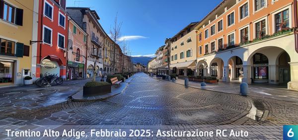 Osservatorio Prezzi Assicurazione Auto in Trentino Alto Adige in Febbraio 2025