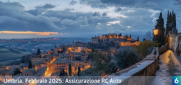 Osservatorio Prezzi Assicurazione Auto in Umbria in Febbraio 2025