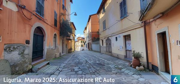 Osservatorio Prezzi Assicurazione Auto in Liguria in Marzo 2025