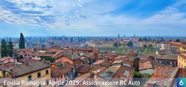 Osservatorio Prezzi Assicurazione Auto in Emilia Romagna in Aprile 2025