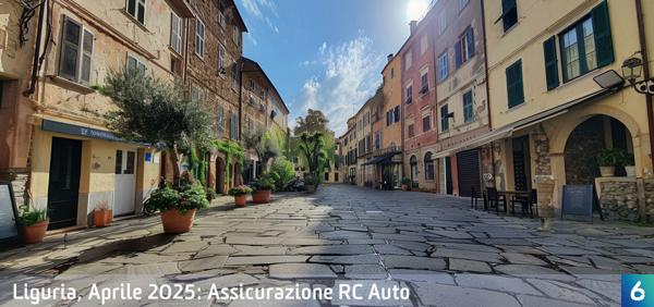 Osservatorio Prezzi Assicurazione Auto in Liguria in Aprile 2025