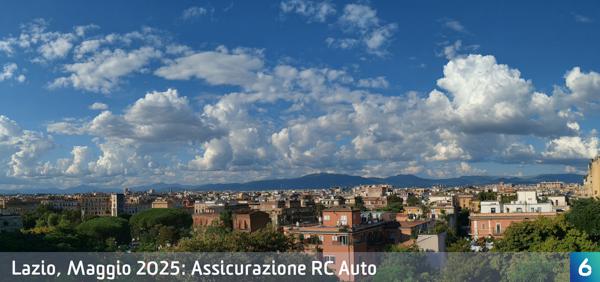 Osservatorio Prezzi Assicurazione Auto nel Lazio in Maggio 2025
