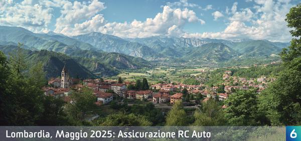 Osservatorio Prezzi Assicurazione Auto in Lombardia in Maggio 2025