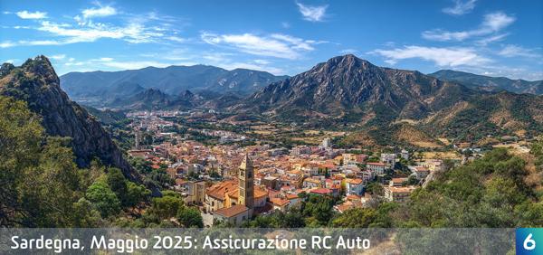 Osservatorio Prezzi Assicurazione Auto in Sardegna in Maggio 2025