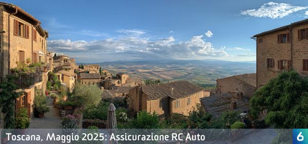 Osservatorio Prezzi Assicurazione Auto in Toscana in Maggio 2025