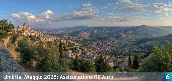 Osservatorio Prezzi Assicurazione Auto in Umbria in Maggio 2025