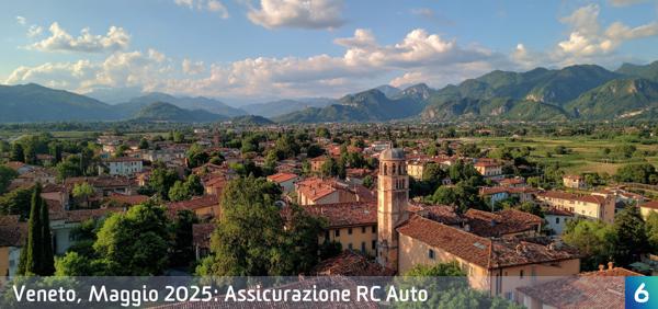 Osservatorio Prezzi Assicurazione Auto in Veneto in Maggio 2025
