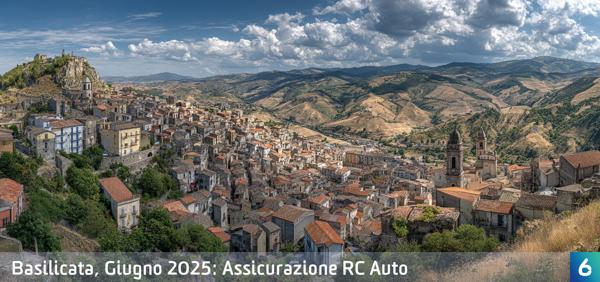 Osservatorio Prezzi Assicurazione Auto in Basilicata in Giugno 2025