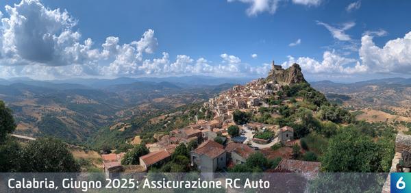 Osservatorio Prezzi Assicurazione Auto in Calabria in Giugno 2025