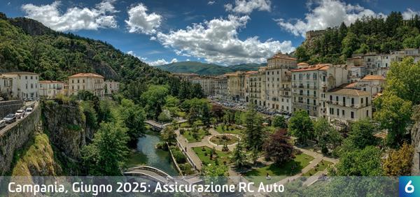 Osservatorio Prezzi Assicurazione Auto in Campania in Giugno 2025