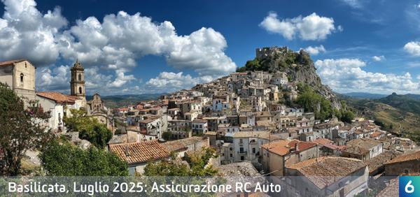 Osservatorio Prezzi Assicurazione Auto in Basilicata in Luglio 2025