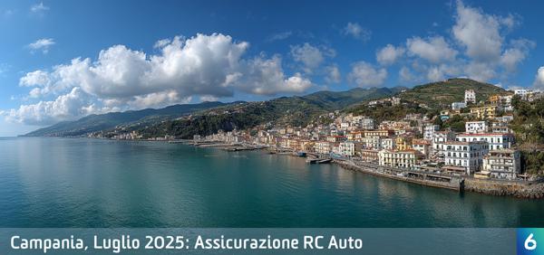 Osservatorio Prezzi Assicurazione Auto in Campania in Luglio 2025