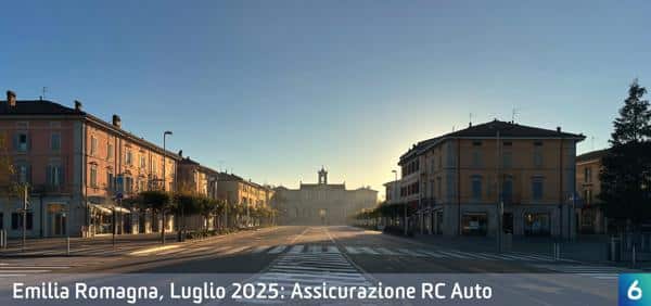 Osservatorio Prezzi Assicurazione Auto in Emilia Romagna in Luglio 2025