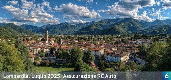 Osservatorio Prezzi Assicurazione Auto in Lombardia in Luglio 2025