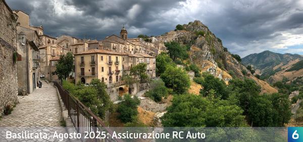 Osservatorio Prezzi Assicurazione Auto in Basilicata in Agosto 2025