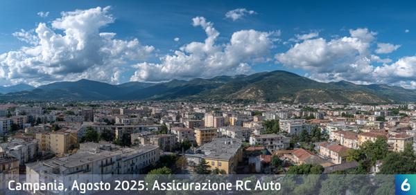Osservatorio Prezzi Assicurazione Auto in Campania in Agosto 2025