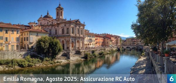 Osservatorio Prezzi Assicurazione Auto in Emilia Romagna in Agosto 2025