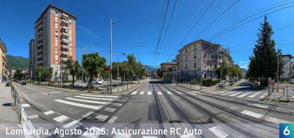 Osservatorio Prezzi Assicurazione Auto in Lombardia in Agosto 2025