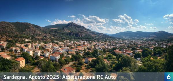Osservatorio Prezzi Assicurazione Auto in Sardegna in Agosto 2025