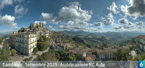 Osservatorio Prezzi Assicurazione Auto in Campania in Settembre 2025
