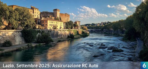 Osservatorio Prezzi Assicurazione Auto nel Lazio in Settembre 2025