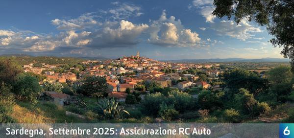 Osservatorio Prezzi Assicurazione Auto in Sardegna in Settembre 2025