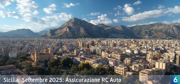 Osservatorio Prezzi Assicurazione Auto in Sicilia in Settembre 2025
